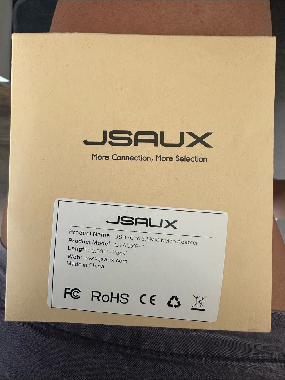 Brand NEW in Package - JSAUX USB-C to 3.5mm Nylon Adapter